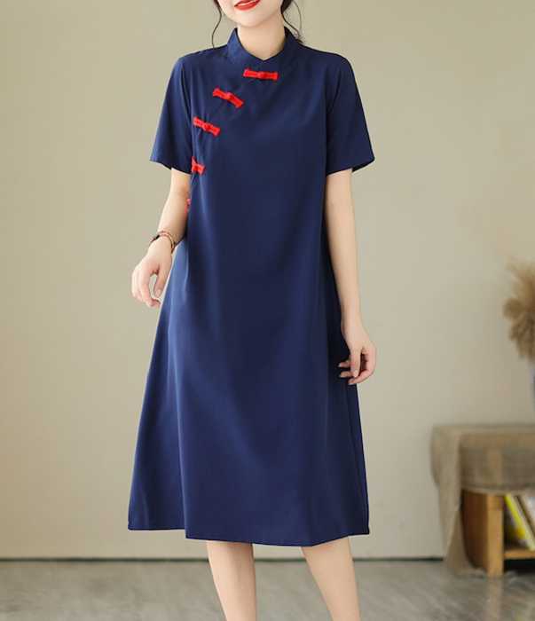 チャイナ服　Aラインチャイナワンピース
