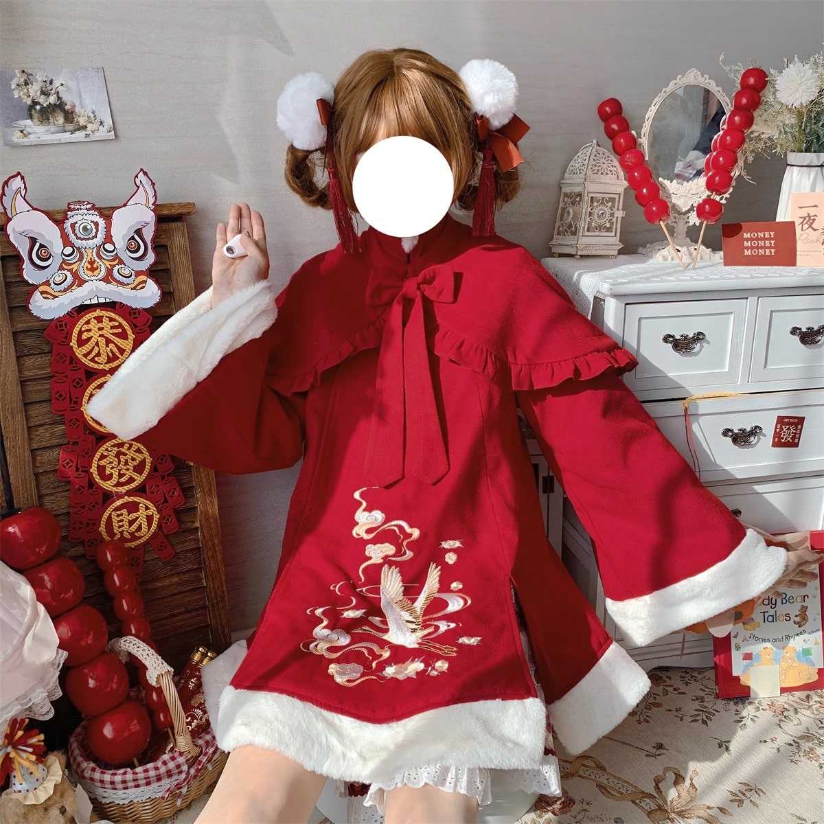 中華ロリータ 中華風ベルベットコート ロリータファッション