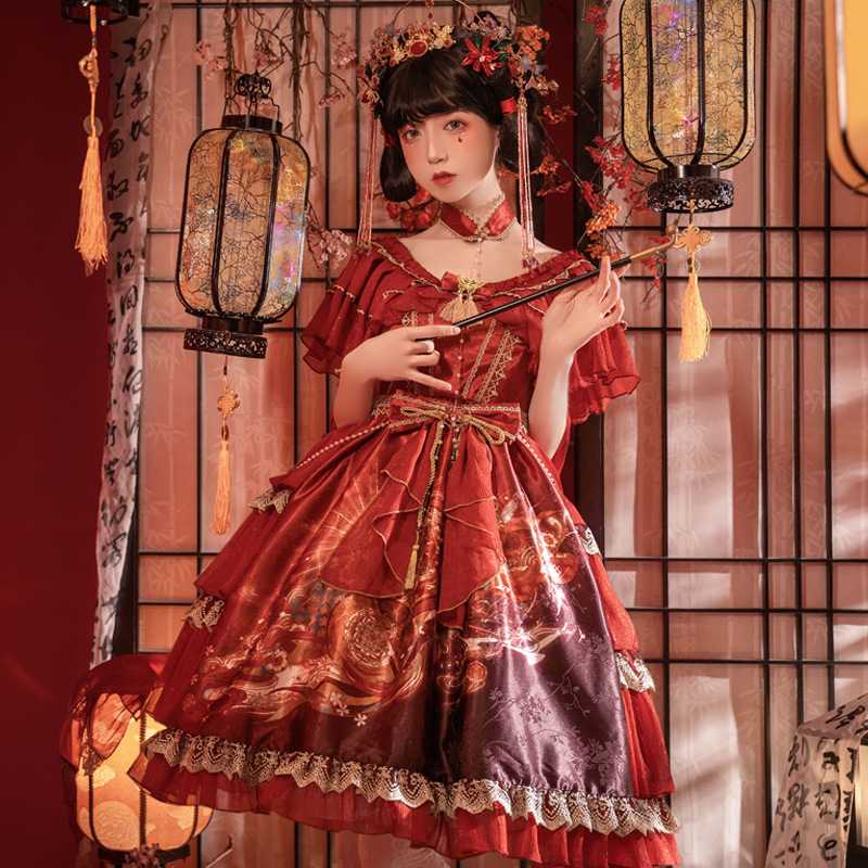 甘ロリータ 古代ロリータゴージャスドレス ロリータファッション