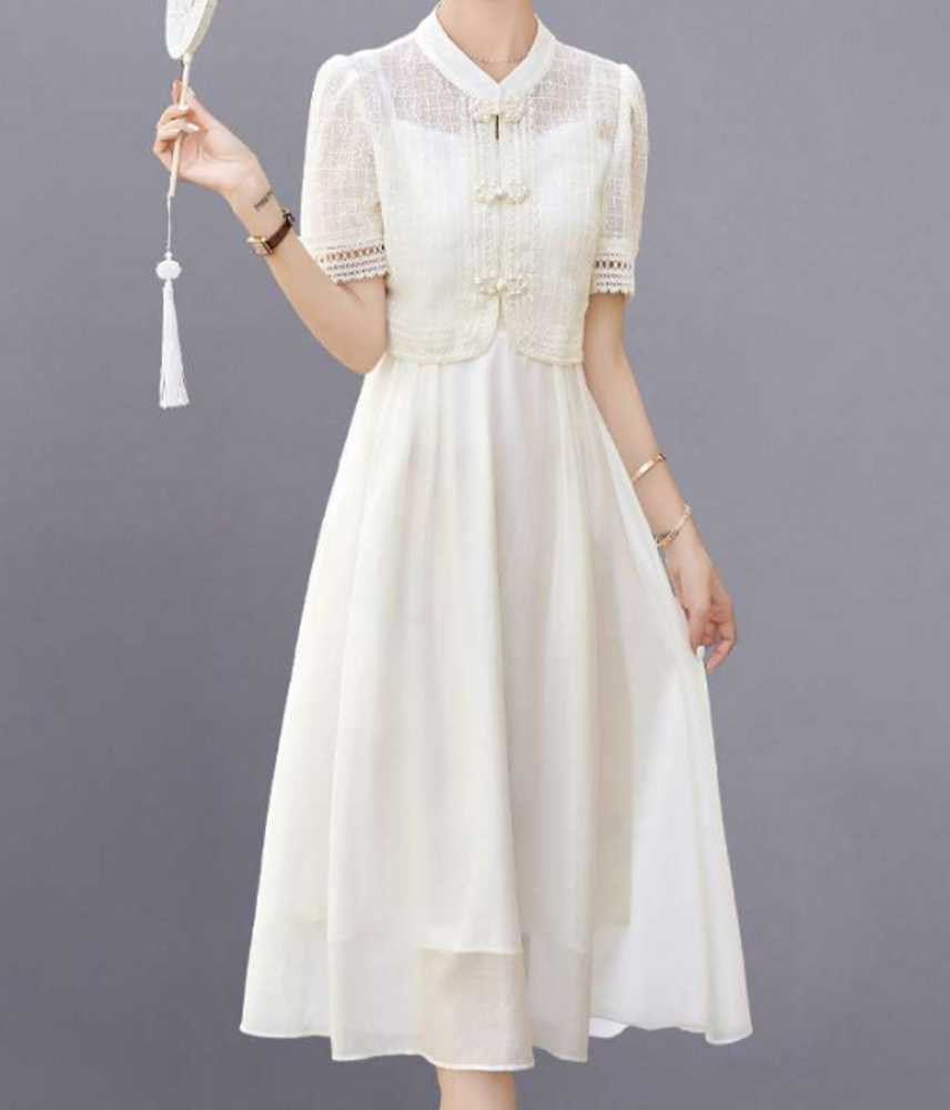 チャイナ服 ジャケット チャイナ ボタン ワンピース
