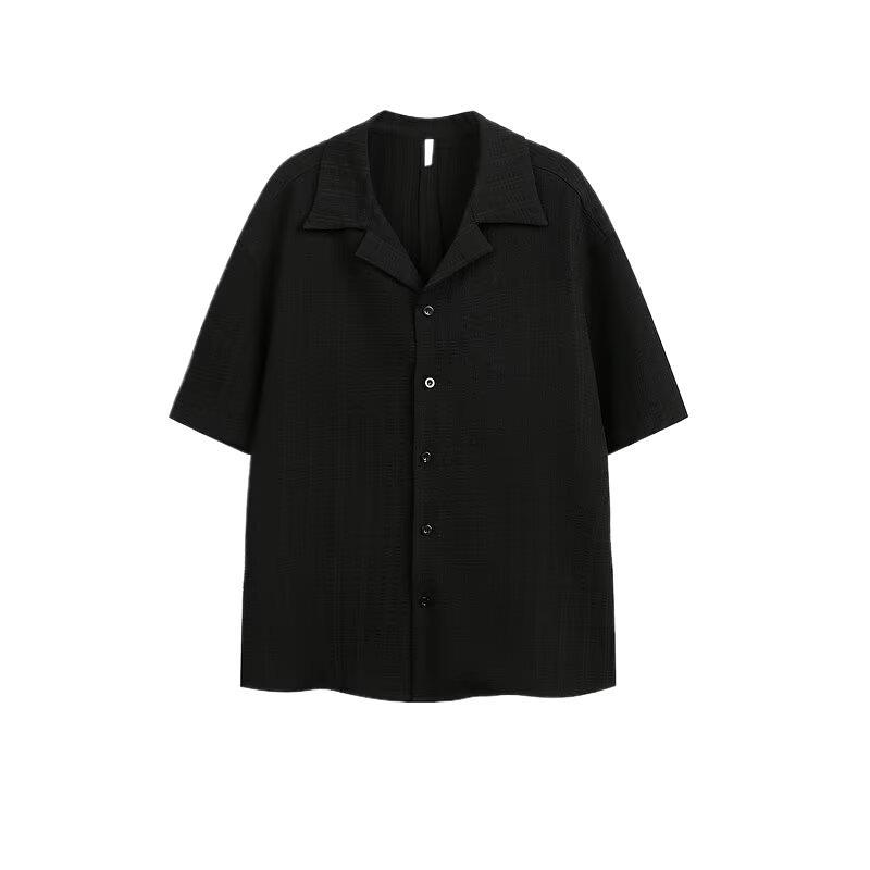 チャイナ服 開襟デザイン半袖チャイナ風シャツ