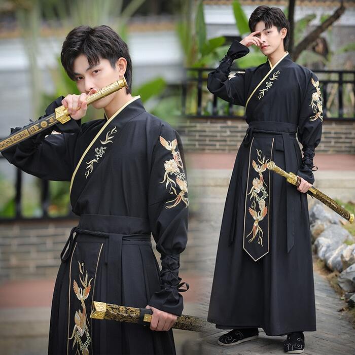 クールな武道服風チャイナセットアップ