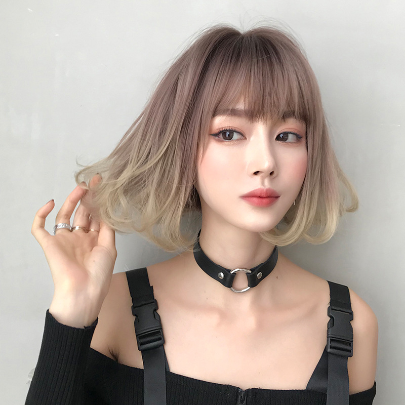 チャイナ服 ふんわり前髪ショートボブウィッグ レディース