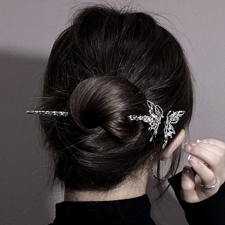 チャイナ服 桜花彫刻金属製簪かんざし