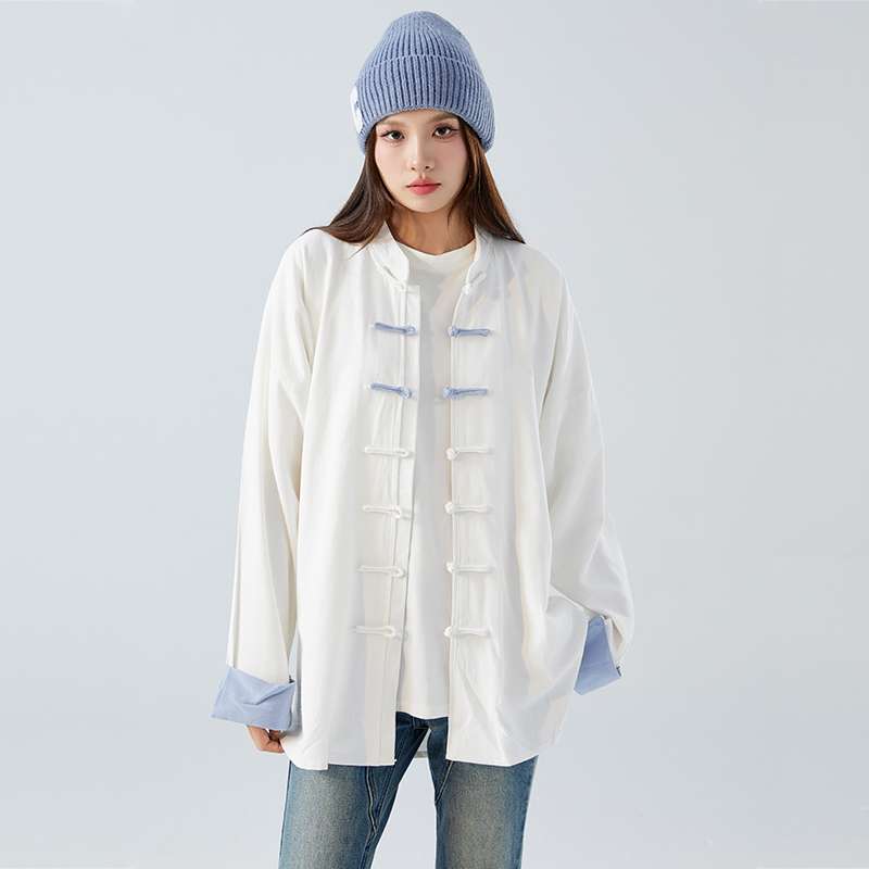 チャイナ服  伝統風デザイン ロング丈ジャケット