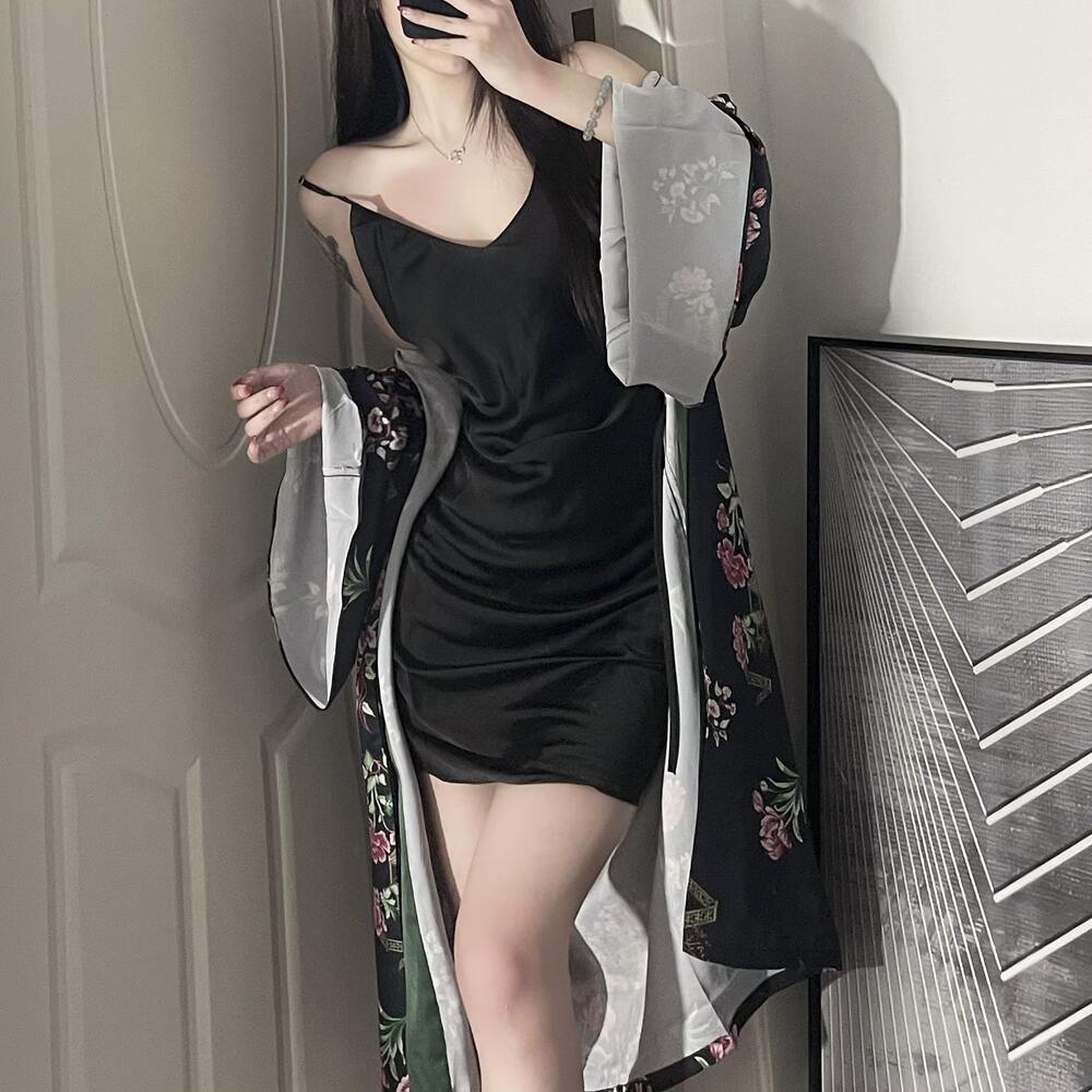 チャイナ服　セクシー　シルク　チャイナパジャマ