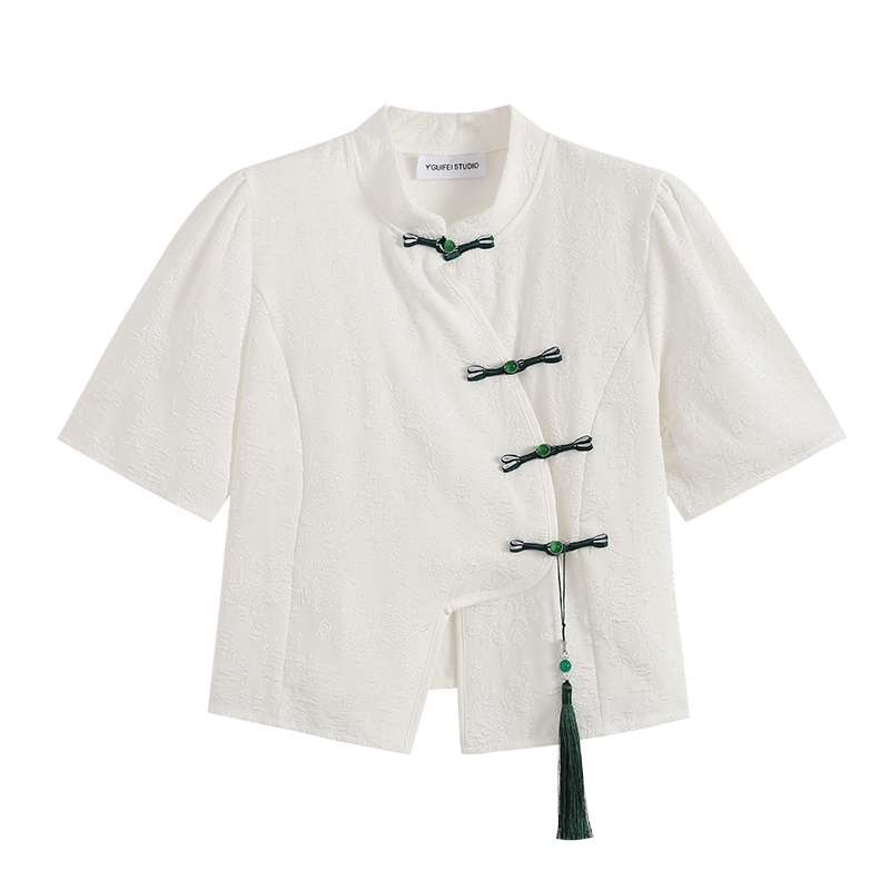 チャイナ服  モダンチャイナ風デザイントップス