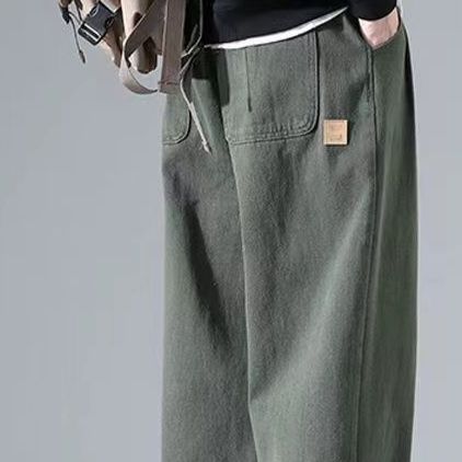 チノパン ゆとりのある美式ストレートチノパン