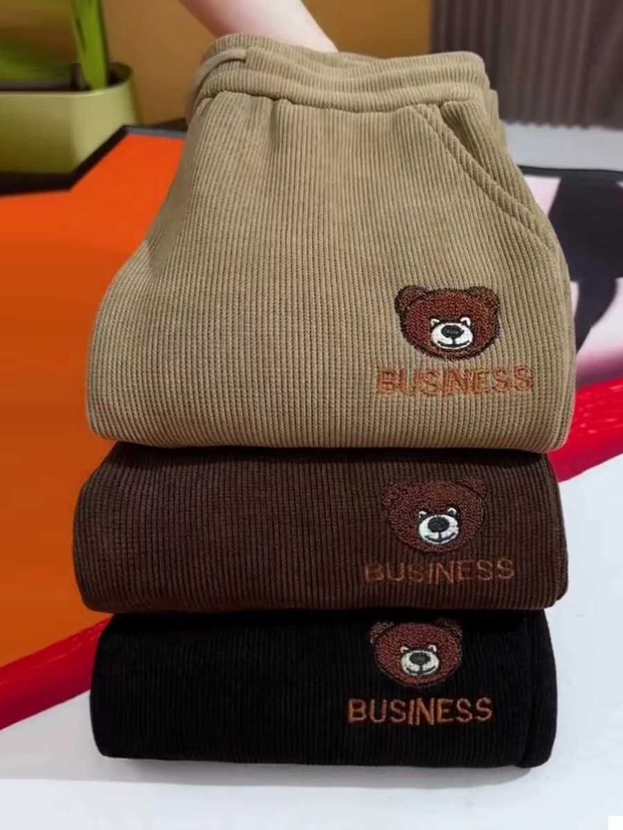 快適おしゃれクマちゃんチノパン