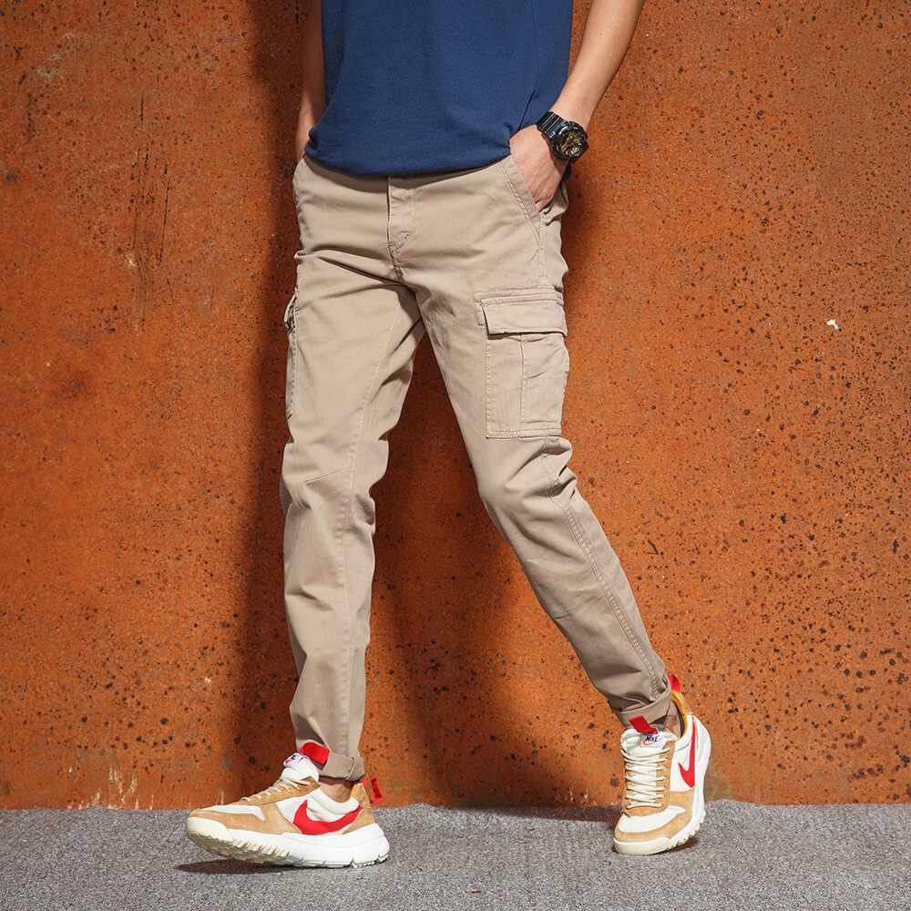 チノパンすっきりシルエットミリタリーチノパン