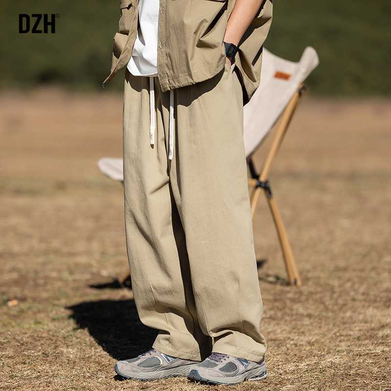 チノパン アウトドア風リラックスワイドパンツ