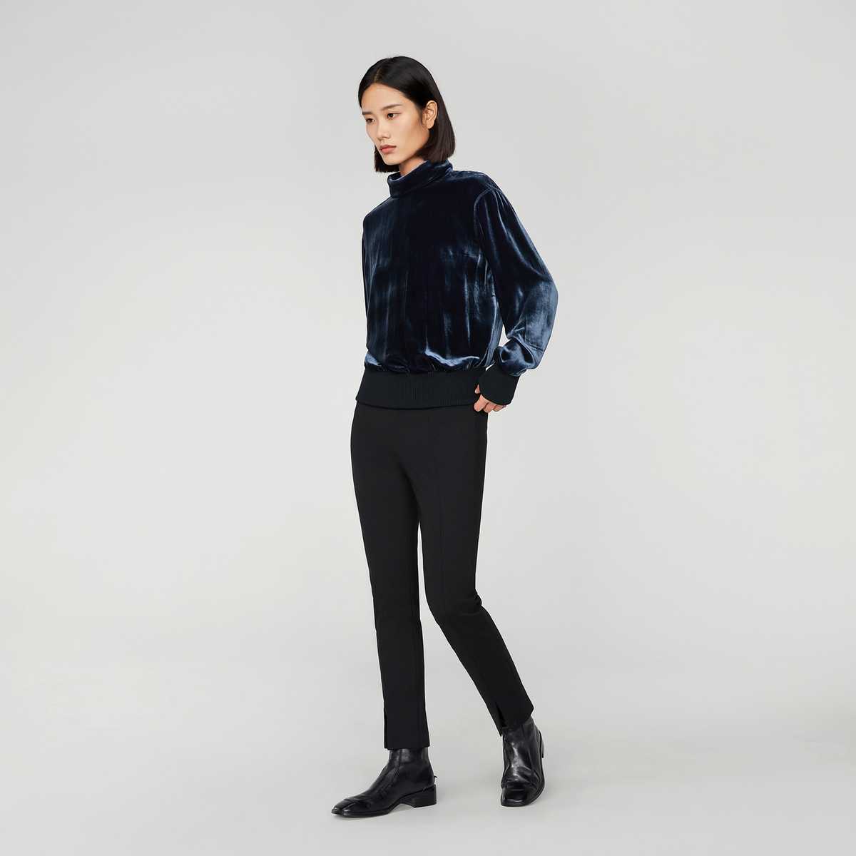 チノパンすっきり美脚 伸縮自在チノパン