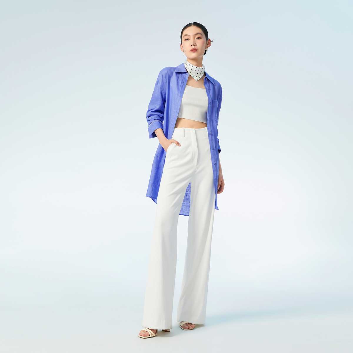 チノパンすっきり美脚ワイドチノパン