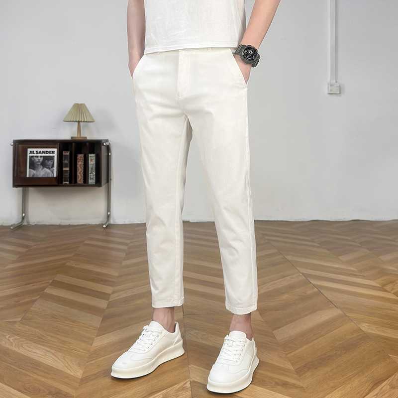 チノパン 上質ストレッチテーパードチノパン