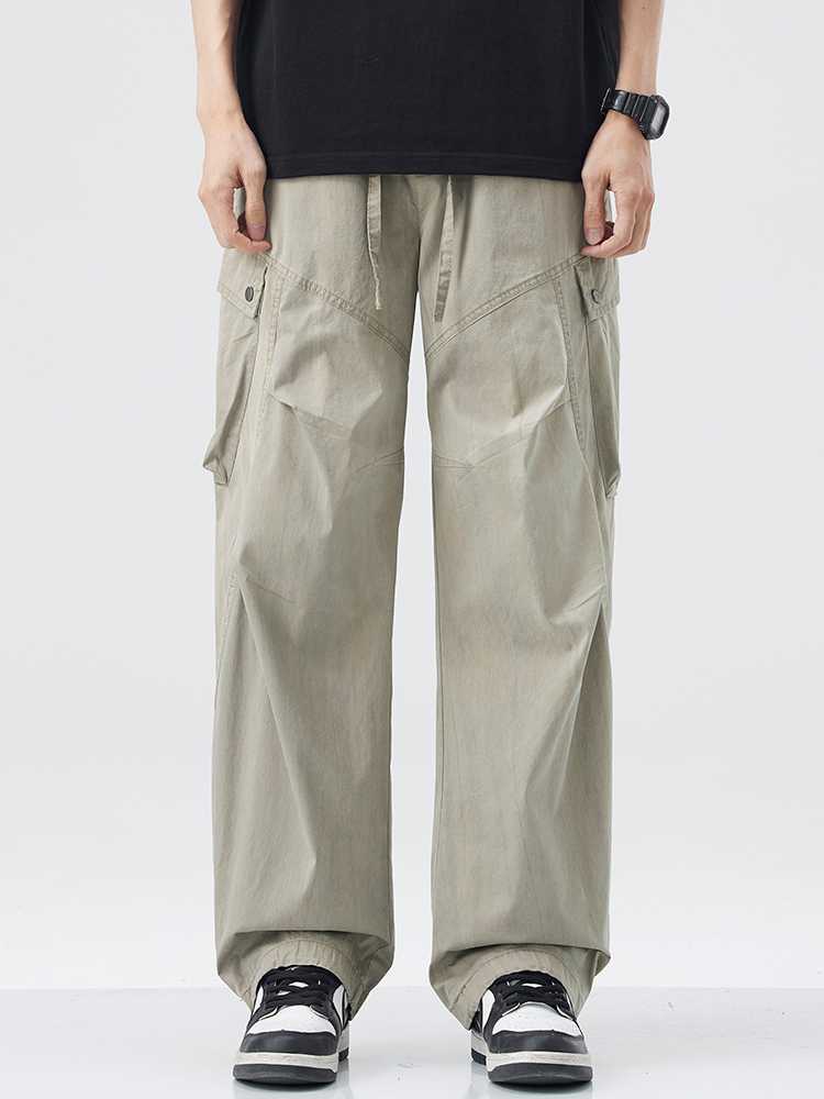 チノパン ゆったり快適ワークポケットパンツ
