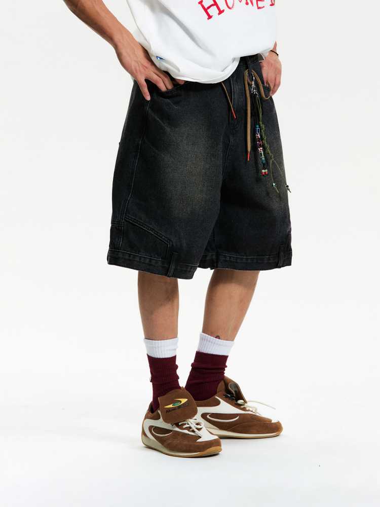 チノパン 装飾ひも付き ゆったりチノパン