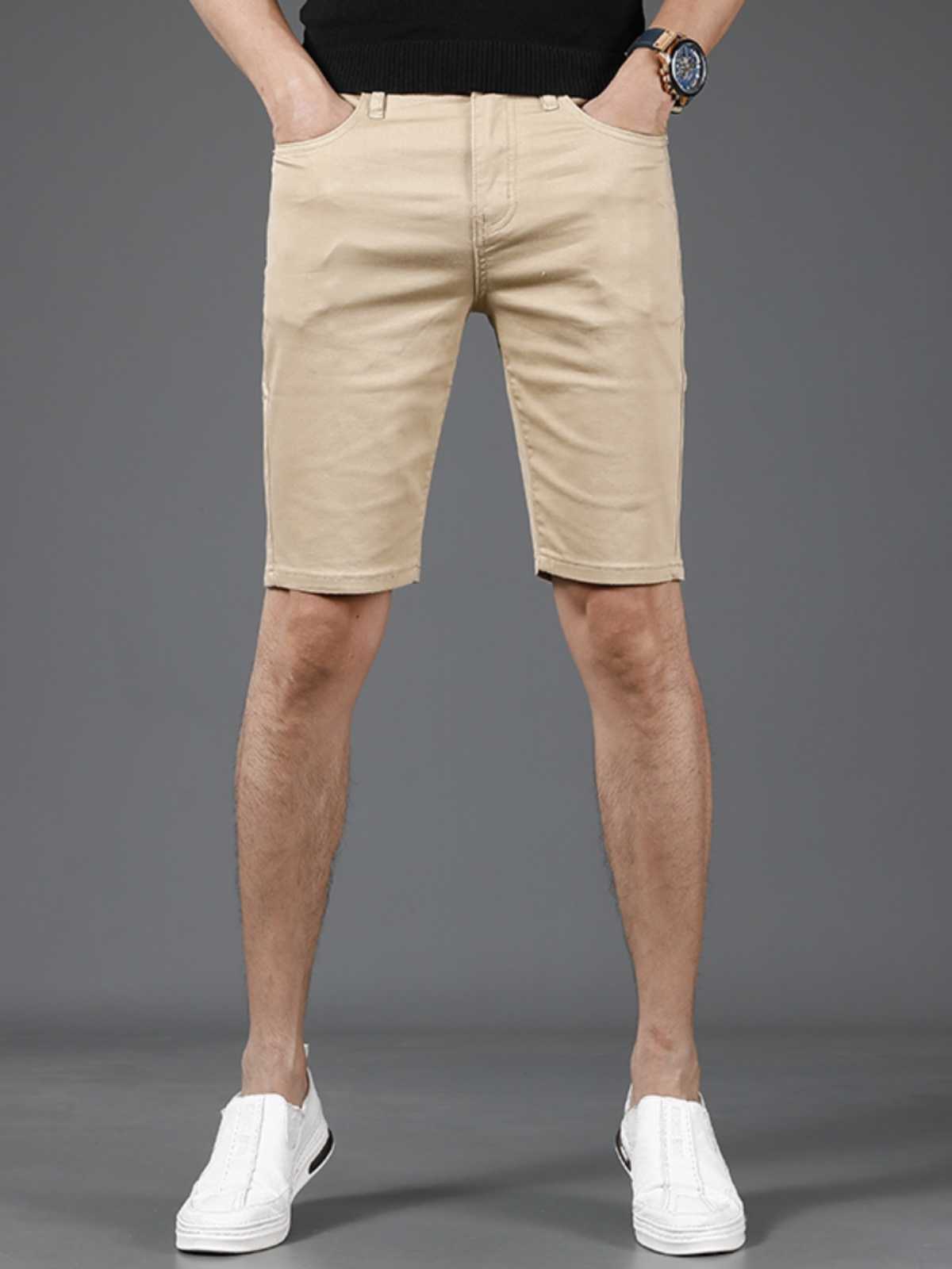 チノパン スリムフィット夏用チノショーツ