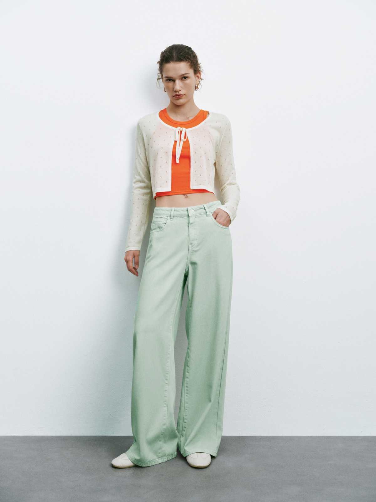 チノパン ゆったり美脚ワイドチノパン