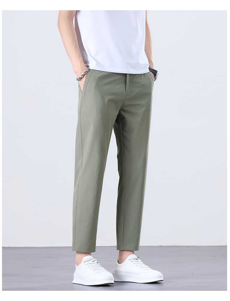 チノパン すっきりシルエット細身チノパン