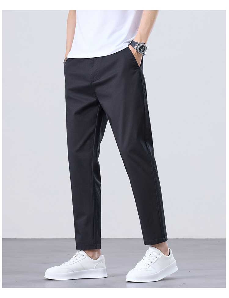 チノパン すっきりシルエット細身チノパン