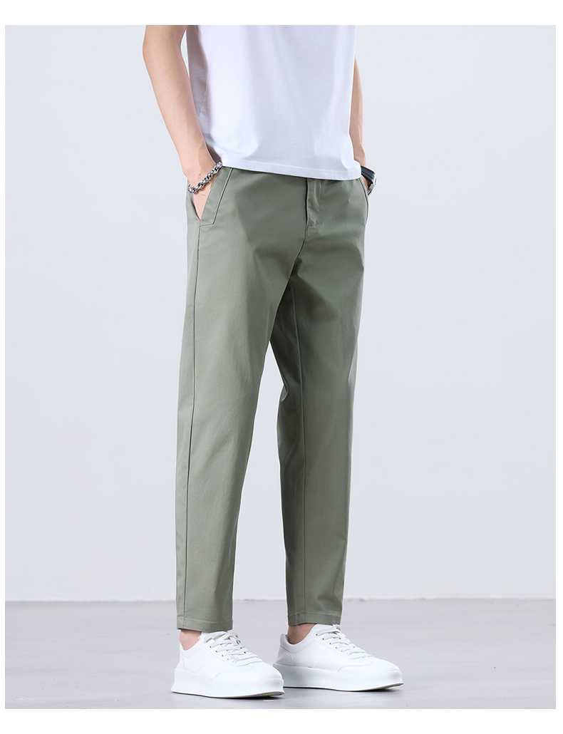 チノパン すっきりシルエット細身チノパン