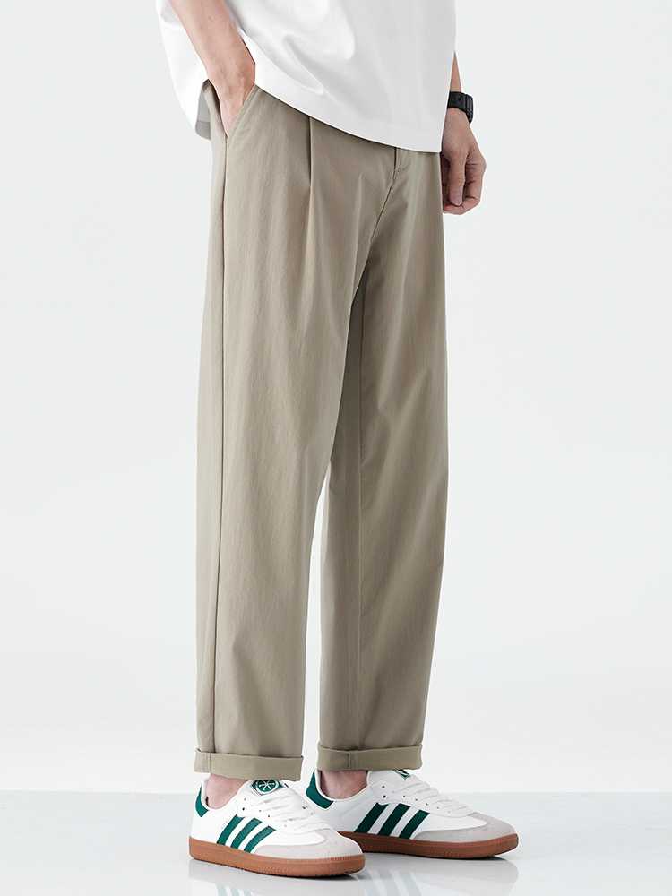 チノパン ゆったりシルエット伸縮チノパン