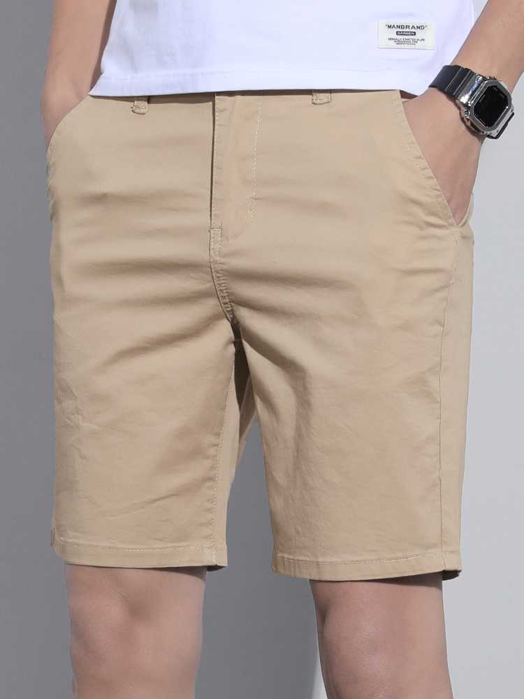 チノパン 快適伸縮ハーフチノパン