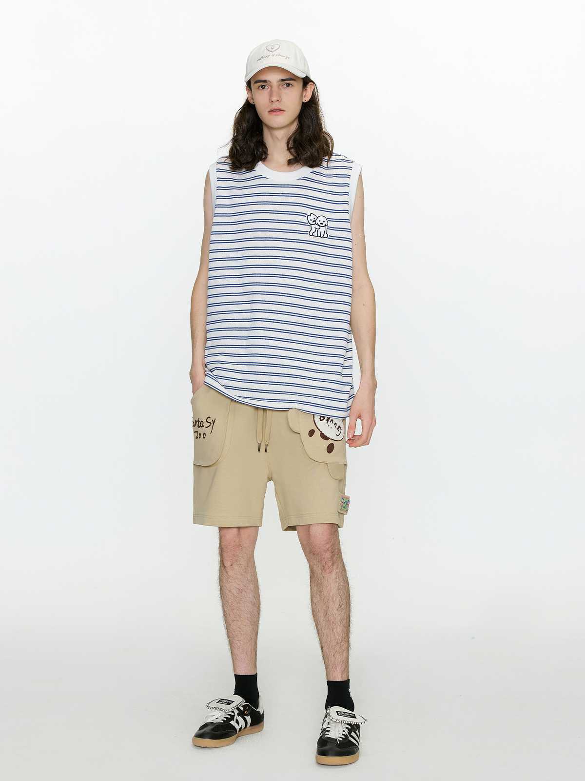 チノパン 遊び心溢れるワイドチノショーツ