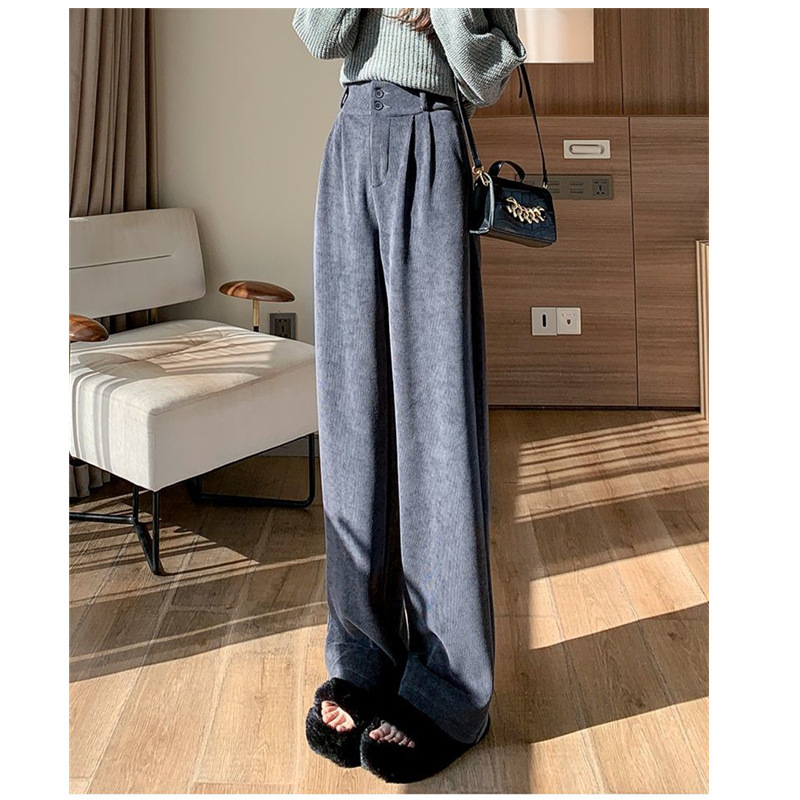 チノパン コーデュロイ ワイドパンツ