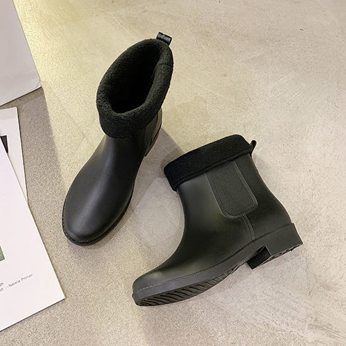 長靴レディースサイドゴアショート丈秋冬防水雨靴