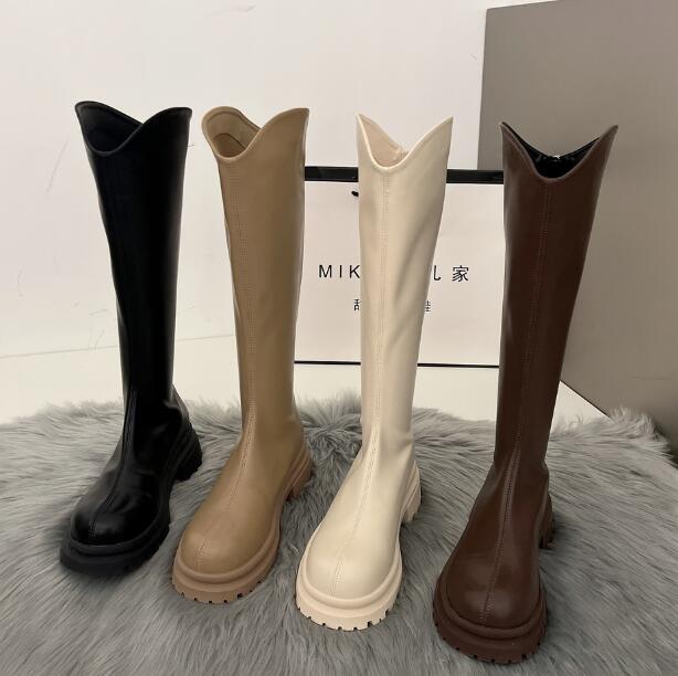 長靴レディース韓国風歩きやすいロング丈