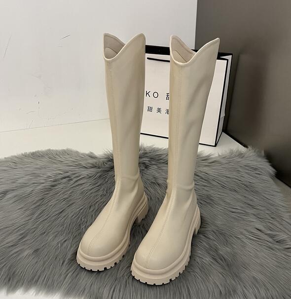 長靴レディース韓国風歩きやすいロング丈