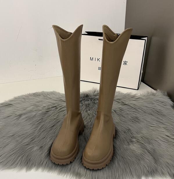 長靴レディース韓国風歩きやすいロング丈