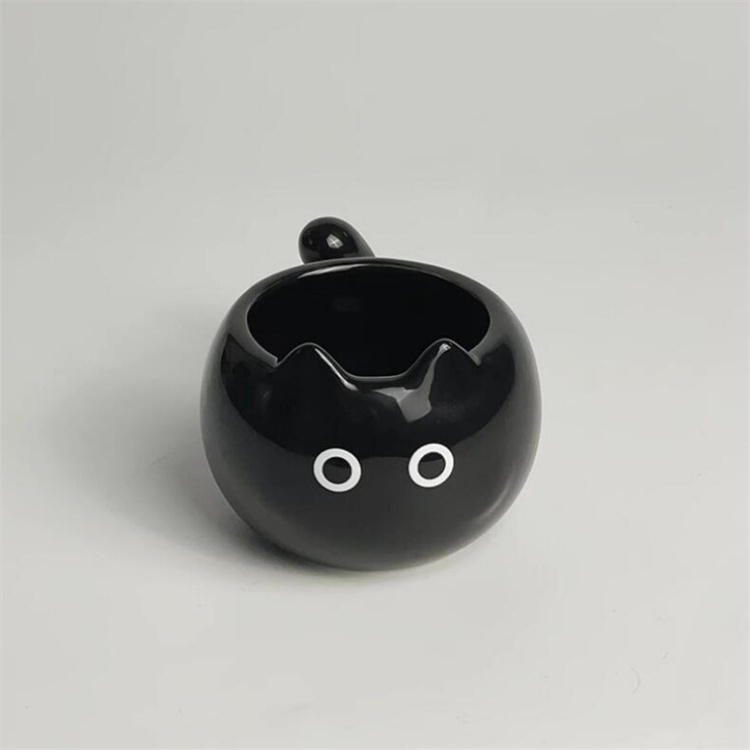 40代女性プレゼント 猫顔陶器マグカップ ねこ形カップ