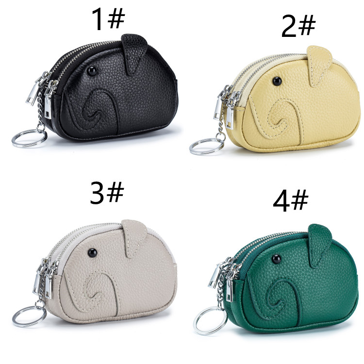 レディース牛本革象型コインケース小銭入れ