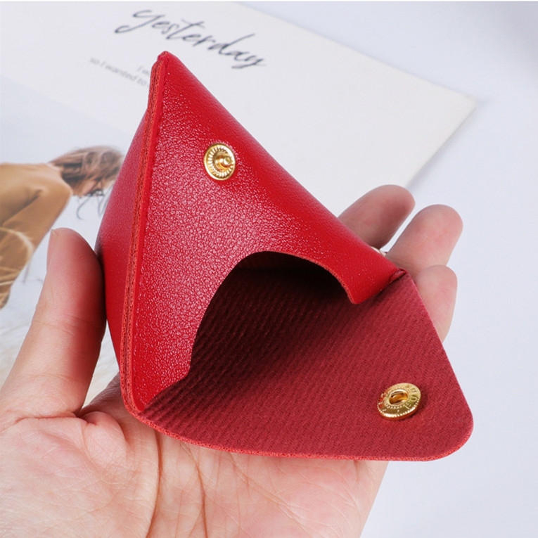 レディース三角形コインケース房付きかばん飾り小銭入れ