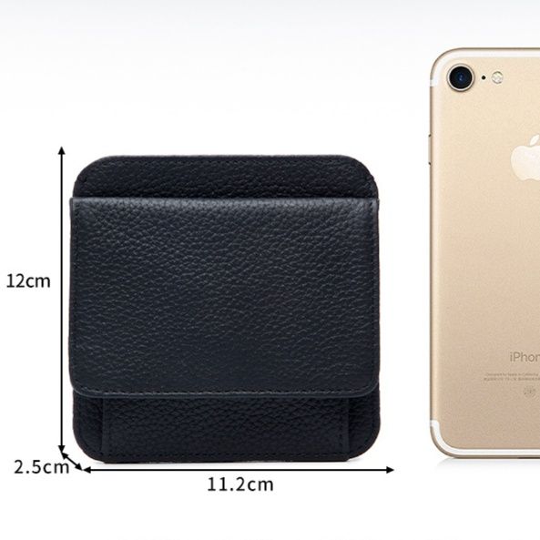 コインケース 本革スクエア型コインケース カード収納付き