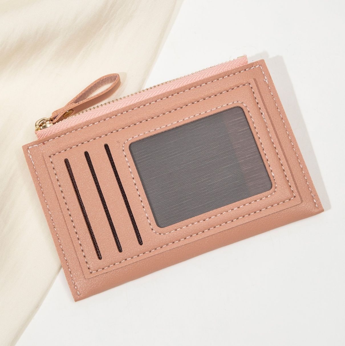 コインケース 透明窓付き多機能カード収納コインケース