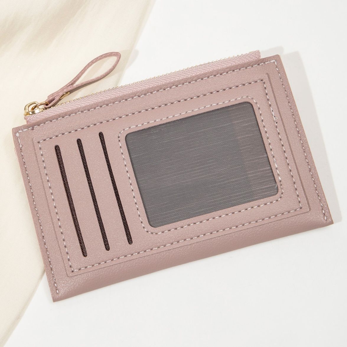 コインケース 透明窓付き多機能カード収納コインケース