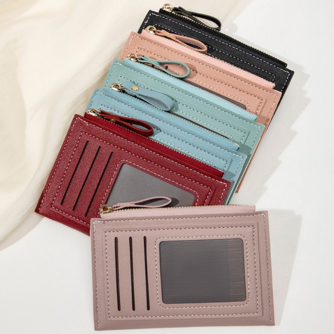 コインケース 透明窓付き多機能カード収納コインケース