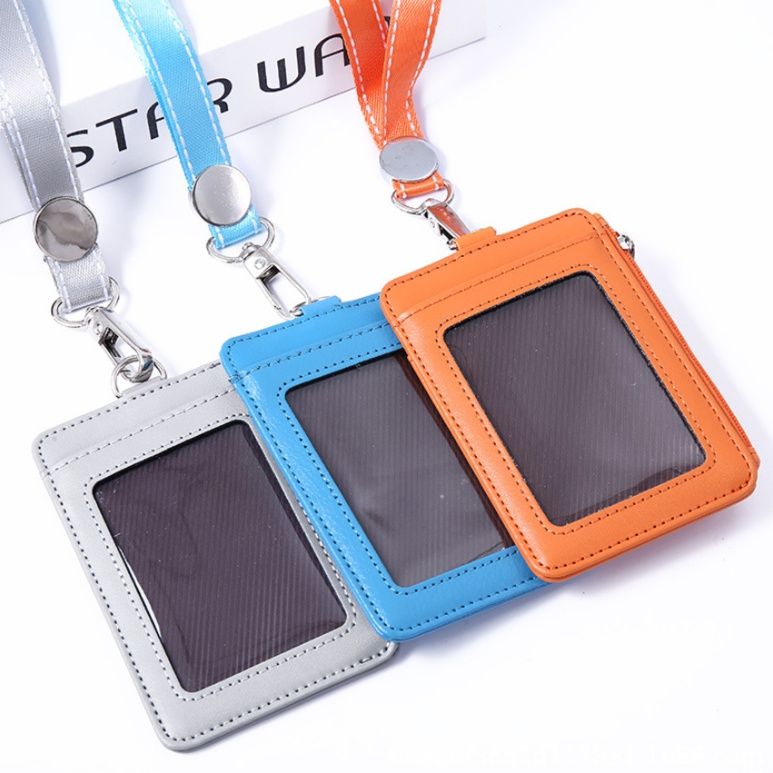 コインケース 本革二層式ファスナー付き定期入れ