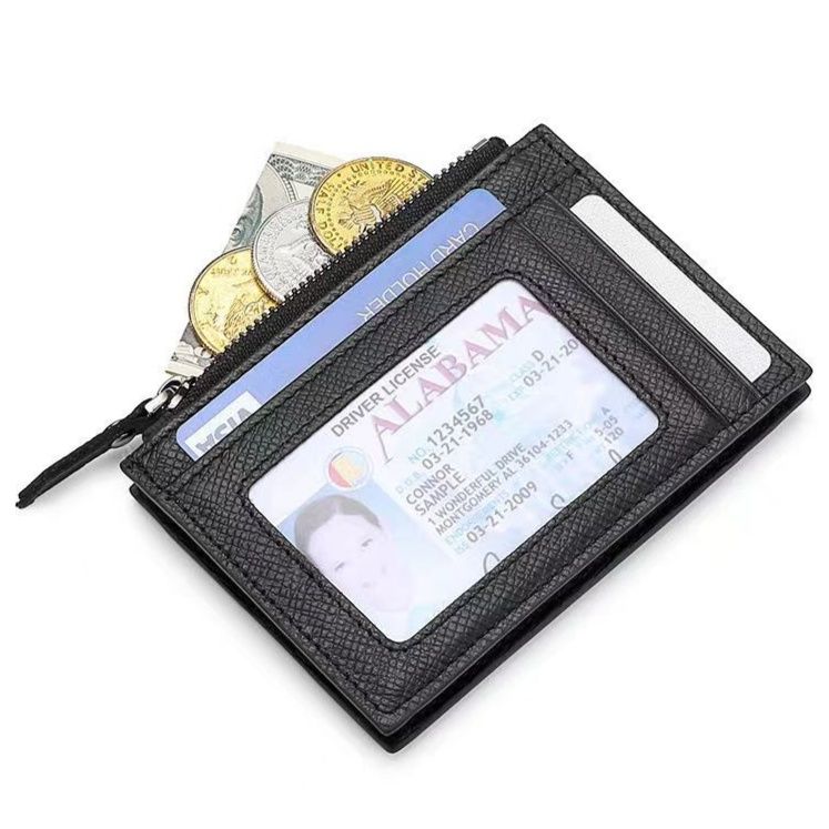 コインケース 本革薄型カード収納付きコインケース