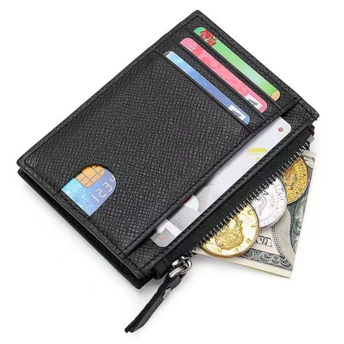 コインケース 本革薄型カード収納付きコインケース