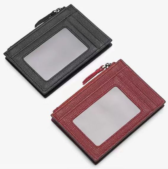 コインケース 本革薄型カード収納付きコインケース