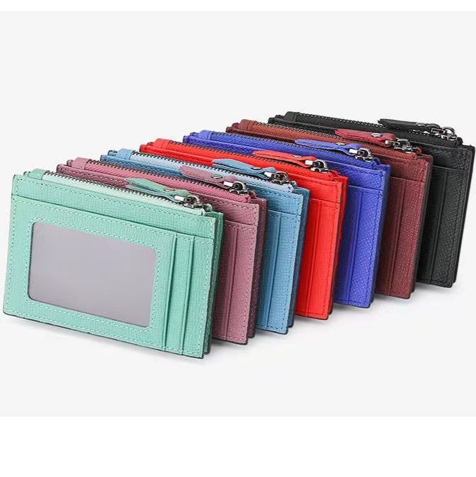 コインケース 本革薄型カード収納付きコインケース