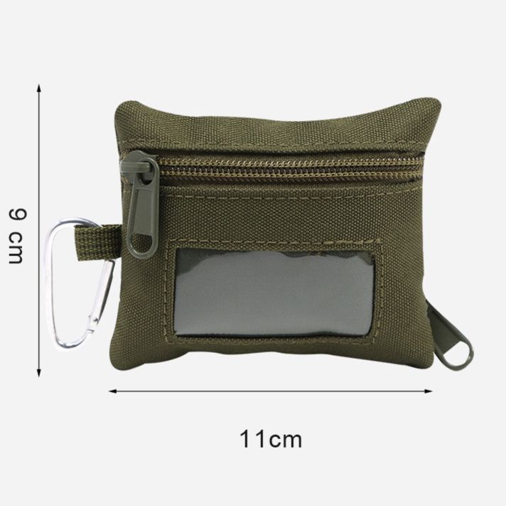 コインケース 透明窓付き多機能ナイロンコインケース