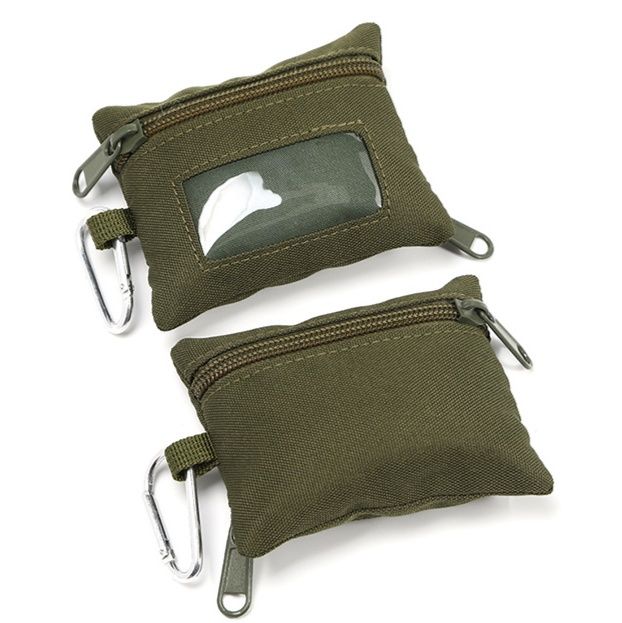 コインケース 透明窓付き多機能ナイロンコインケース