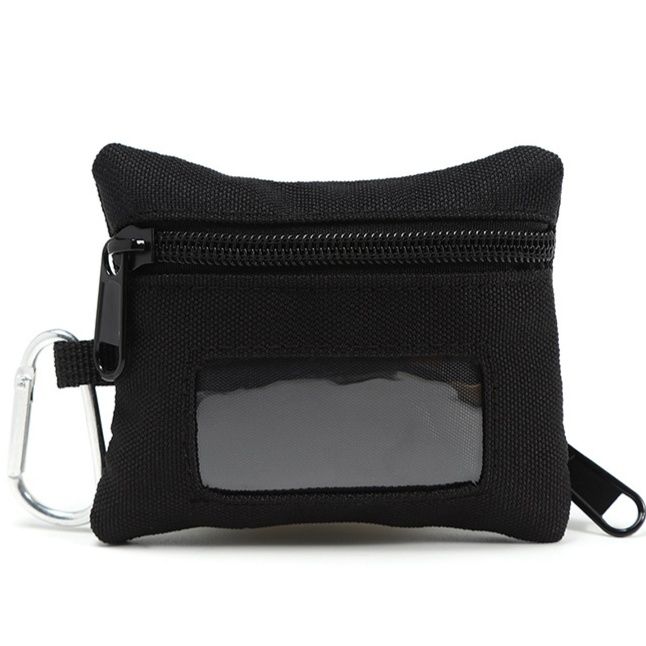 コインケース 透明窓付き多機能ナイロンコインケース