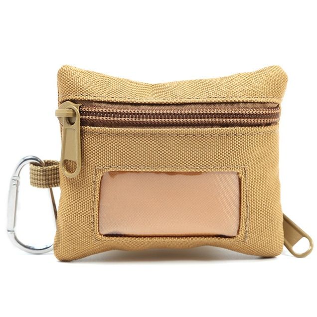 コインケース 透明窓付き多機能ナイロンコインケース