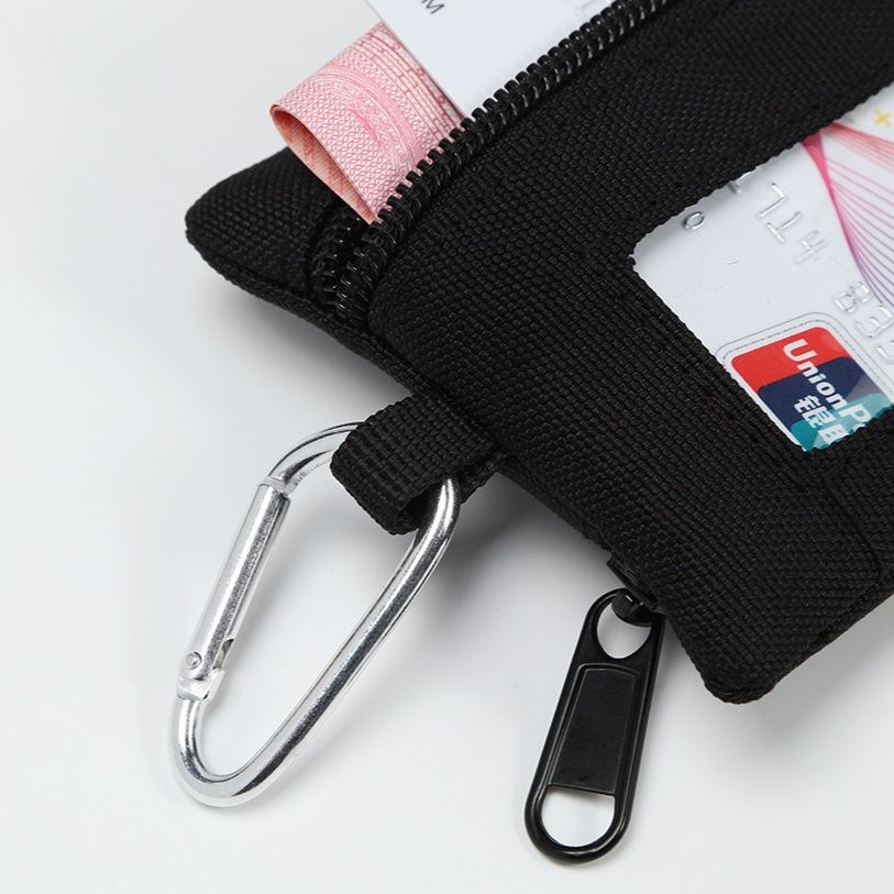 コインケース 透明窓付き多機能ナイロンコインケース